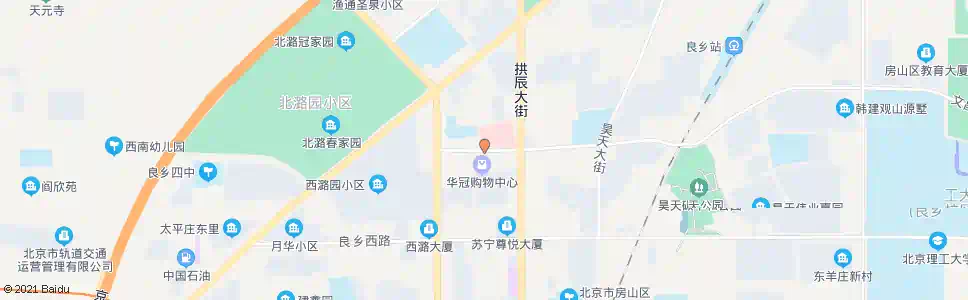 北京华冠购物中心_公交站地图_北京公交_妙搜公交查询2025