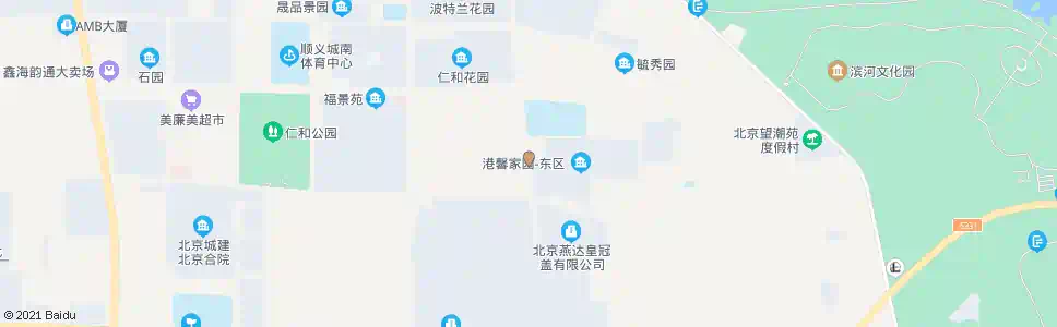北京港馨小学_公交站地图_北京公交_妙搜公交查询2025