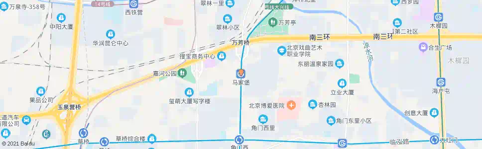 北京马家堡路北口_公交站地图_北京公交_妙搜公交查询2025