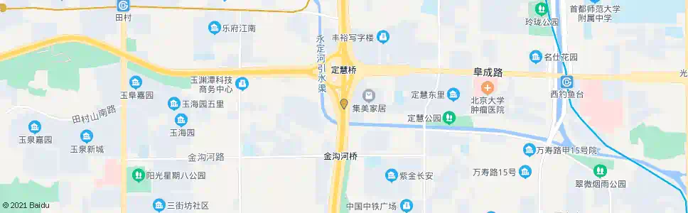 北京定慧桥南_公交站地图_北京公交_妙搜公交查询2025