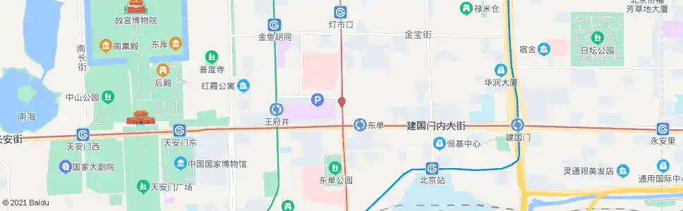 北京东单路口北_公交站地图_北京公交_妙搜公交查询2025