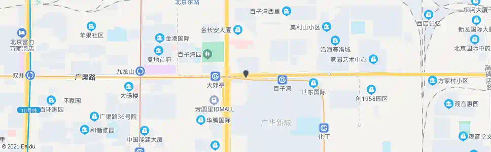 北京大郊亭桥东_公交站地图_北京公交_妙搜公交查询2025