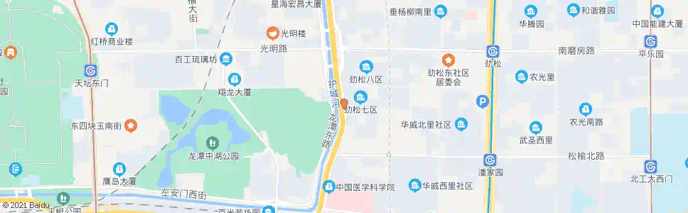 北京劲松南路西口_公交站地图_北京公交_妙搜公交查询2025