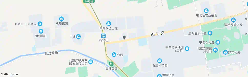 北京西北旺镇政府_公交站地图_北京公交_妙搜公交查询2025