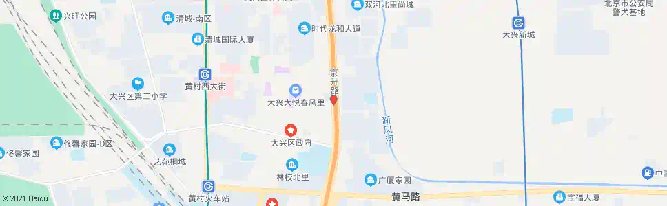北京黄村东大街东口南_公交站地图_北京公交_妙搜公交查询2025