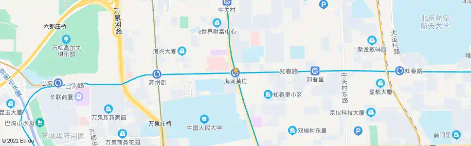 北京海淀黄庄站_公交站地图_北京公交_妙搜公交查询2025