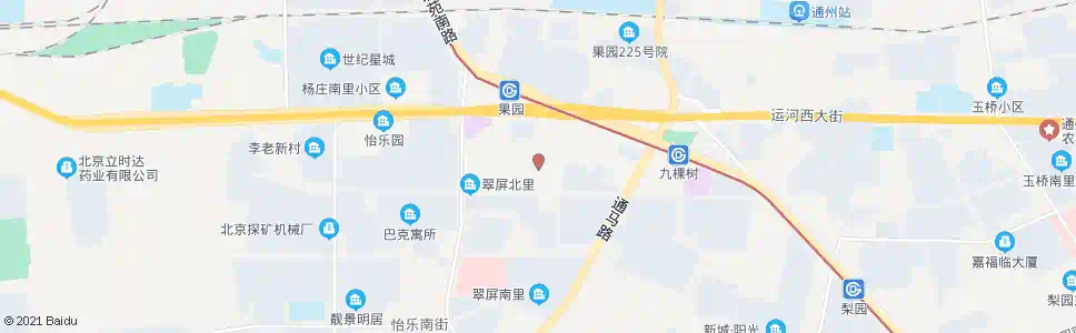 北京翠屏小区西门_公交站地图_北京公交_妙搜公交查询2025