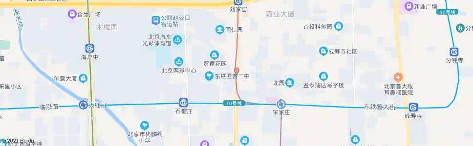 北京榴乡桥北_公交站地图_北京公交_妙搜公交查询2025