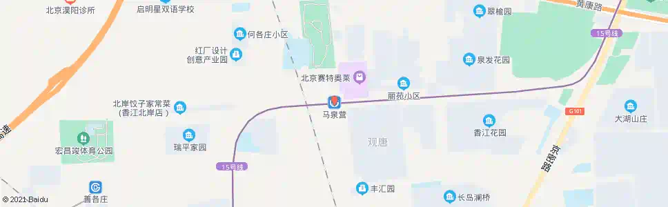 北京地铁马泉营站_公交站地图_北京公交_妙搜公交查询2025