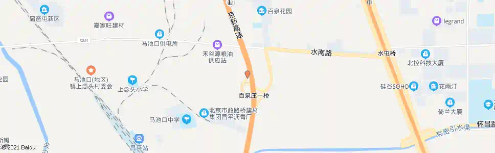 北京百泉庄一桥西_公交站地图_北京公交_妙搜公交查询2025