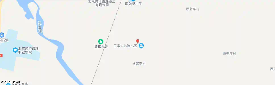北京王家屯_公交站地图_北京公交_妙搜公交查询2025