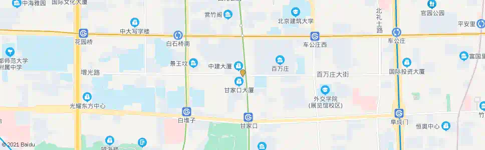 北京百万庄西口_公交站地图_北京公交_妙搜公交查询2025
