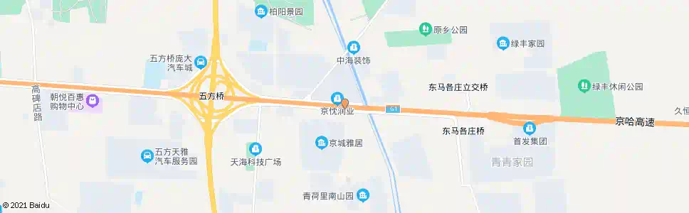北京豆各庄桥_公交站地图_北京公交_妙搜公交查询2025