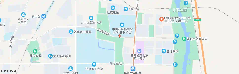 北京中国社会科学院(良乡)_公交站地图_北京公交_妙搜公交查询2025