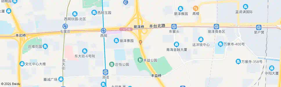 北京丽泽桥南_公交站地图_北京公交_妙搜公交查询2025