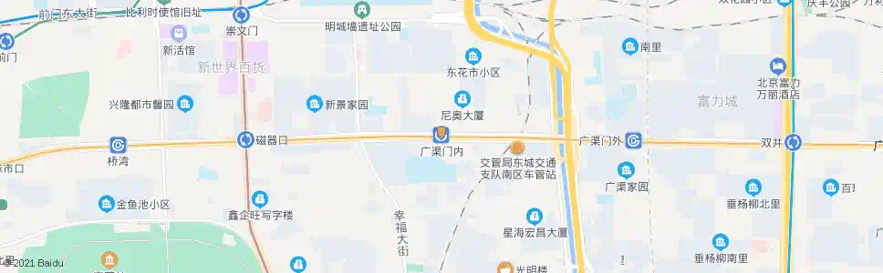 北京广渠门_公交站地图_北京公交_妙搜公交查询2025