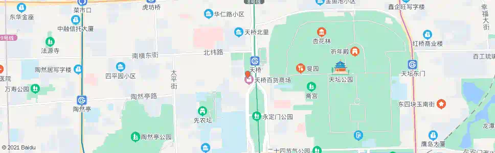 北京天桥商场_公交站地图_北京公交_妙搜公交查询2025