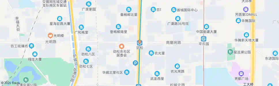 北京劲松_公交站地图_北京公交_妙搜公交查询2025