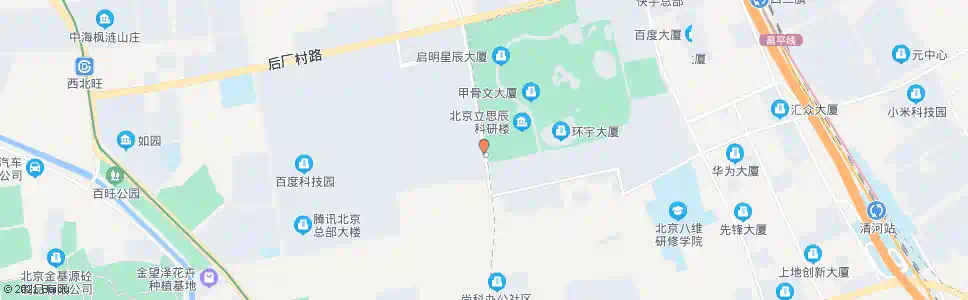 北京软件园西区_公交站地图_北京公交_妙搜公交查询2025