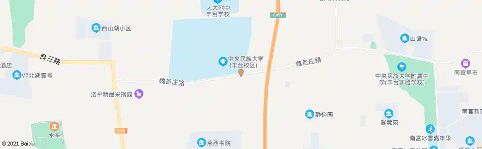 北京魏各庄_公交站地图_北京公交_妙搜公交查询2025
