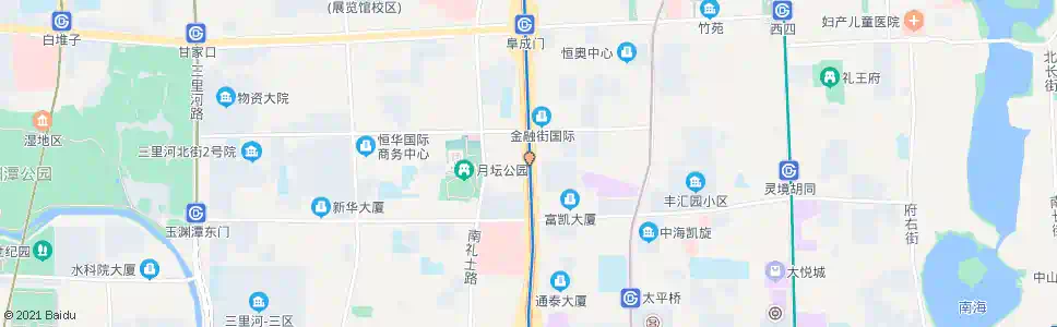北京月坛体育场_公交站地图_北京公交_妙搜公交查询2025
