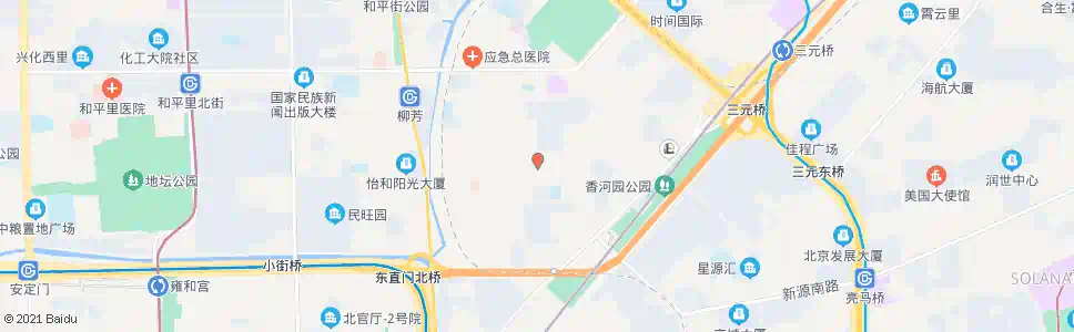 北京左家庄中街_公交站地图_北京公交_妙搜公交查询2025