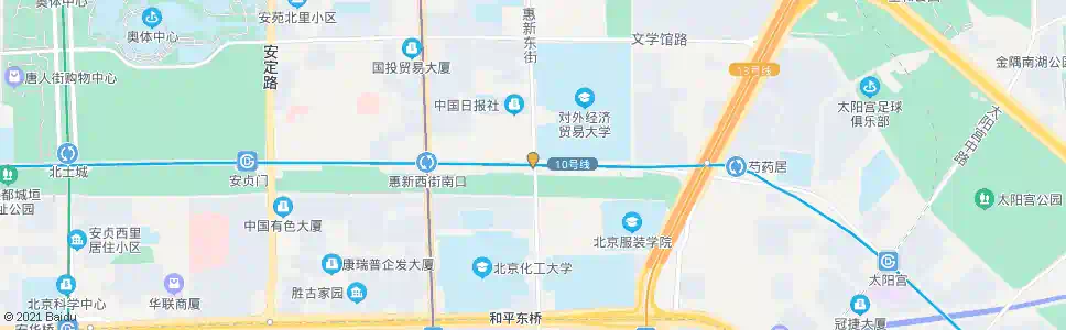 北京对外经贸大学南_公交站地图_北京公交_妙搜公交查询2025