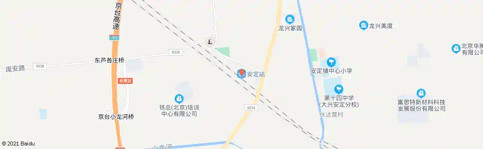 北京安定市场_公交站地图_北京公交_妙搜公交查询2025