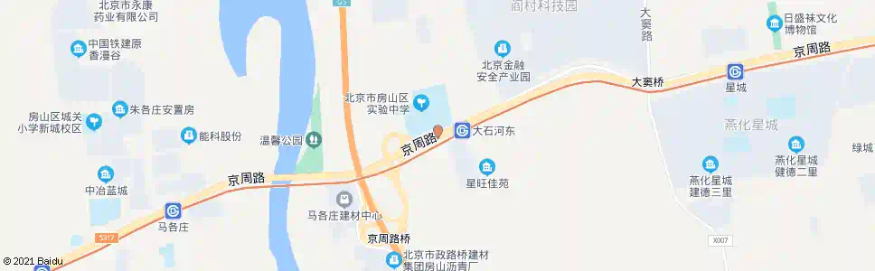 北京大石河_公交站地图_北京公交_妙搜公交查询2025