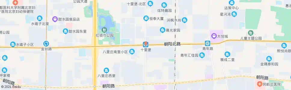北京十里堡站_公交站地图_北京公交_妙搜公交查询2025