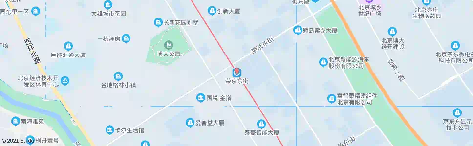 北京荣京东街中路_公交站地图_北京公交_妙搜公交查询2025