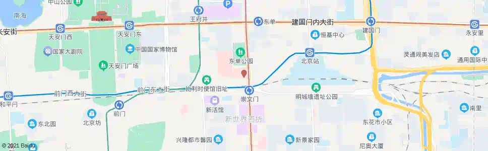 北京同仁医院_公交站地图_北京公交_妙搜公交查询2025