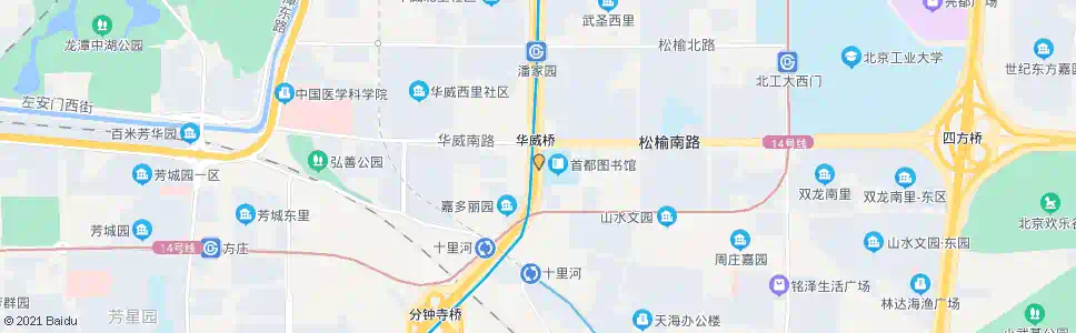 北京华威桥南_公交站地图_北京公交_妙搜公交查询2025