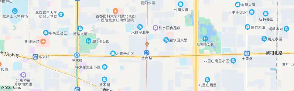 北京金台路口北_公交站地图_北京公交_妙搜公交查询2025