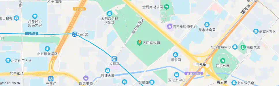 北京太阳宫公园_公交站地图_北京公交_妙搜公交查询2025