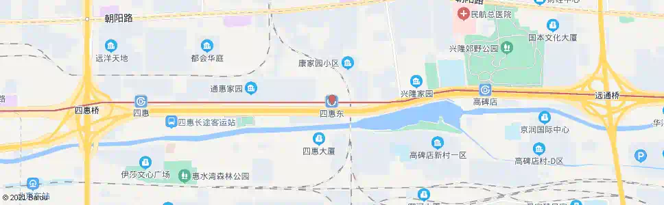 北京四惠东站_公交站地图_北京公交_妙搜公交查询2025
