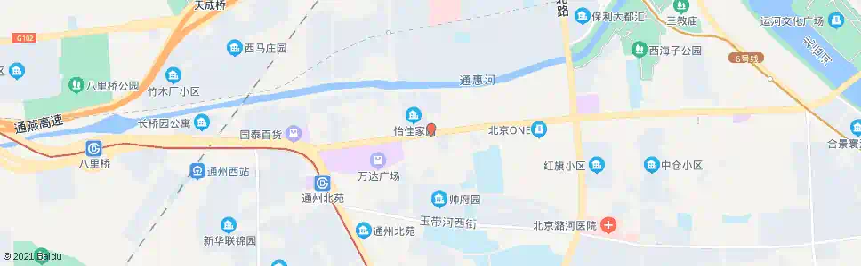 北京通州西门路口东_公交站地图_北京公交_妙搜公交查询2025