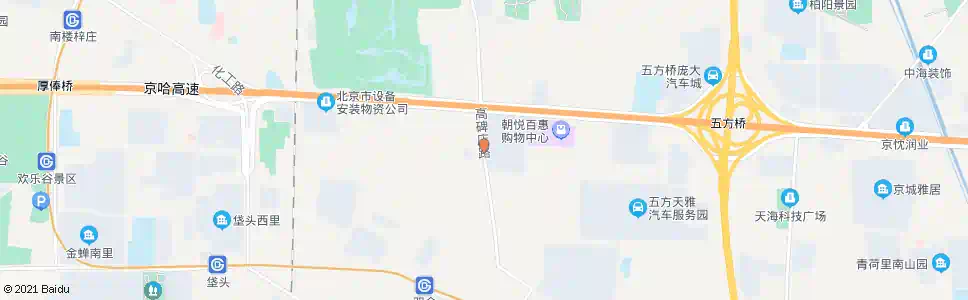 北京王四营桥南_公交站地图_北京公交_妙搜公交查询2025