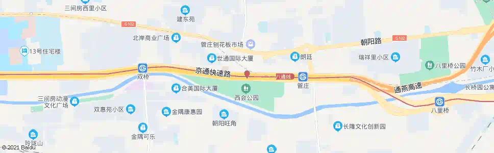 北京杨闸中学_公交站地图_北京公交_妙搜公交查询2025