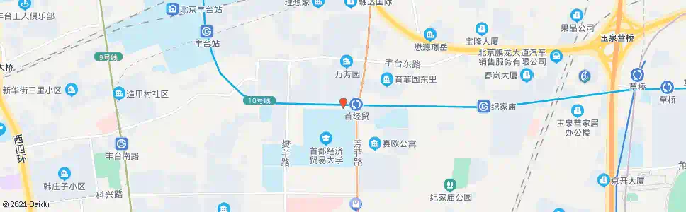 北京地铁首经贸站_公交站地图_北京公交_妙搜公交查询2025