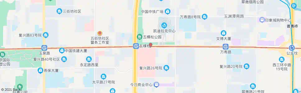 北京五棵松桥东_公交站地图_北京公交_妙搜公交查询2025