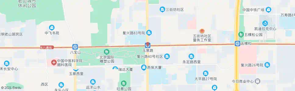 北京玉泉路站_公交站地图_北京公交_妙搜公交查询2025