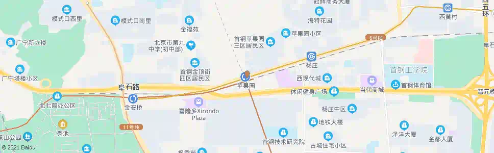 北京苹果园站_公交站地图_北京公交_妙搜公交查询2025