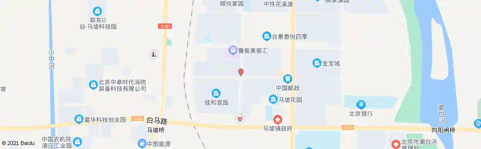 北京马坡花园北_公交站地图_北京公交_妙搜公交查询2025