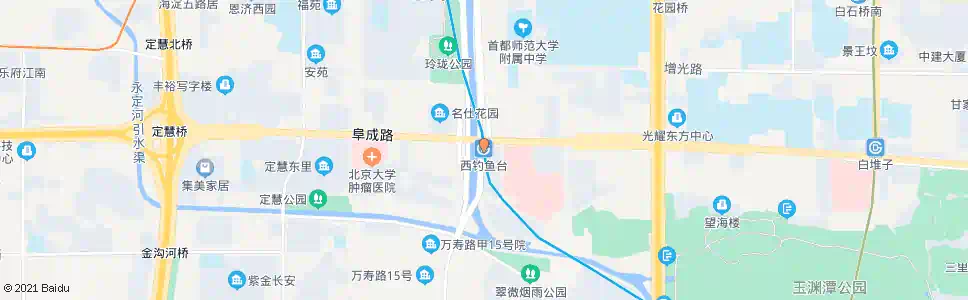 北京西钓鱼台站_公交站地图_北京公交_妙搜公交查询2025