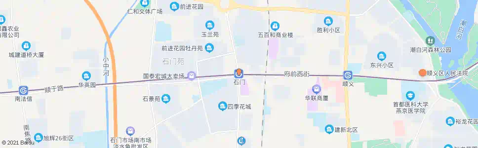 北京地铁石门站_公交站地图_北京公交_妙搜公交查询2025