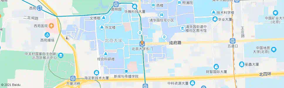 北京北京大学东门站_公交站地图_北京公交_妙搜公交查询2025