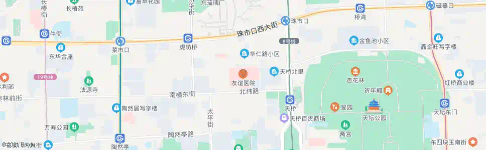 北京友谊医院_公交站地图_北京公交_妙搜公交查询2025