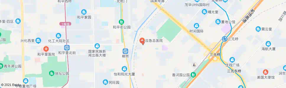 北京柳芳北街_公交站地图_北京公交_妙搜公交查询2025