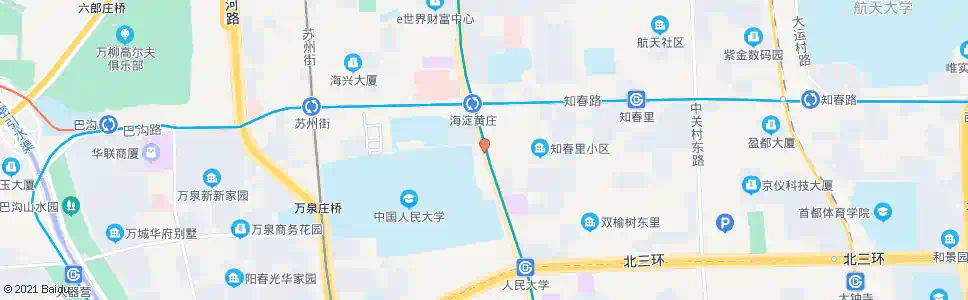北京海淀黄庄南_公交站地图_北京公交_妙搜公交查询2025